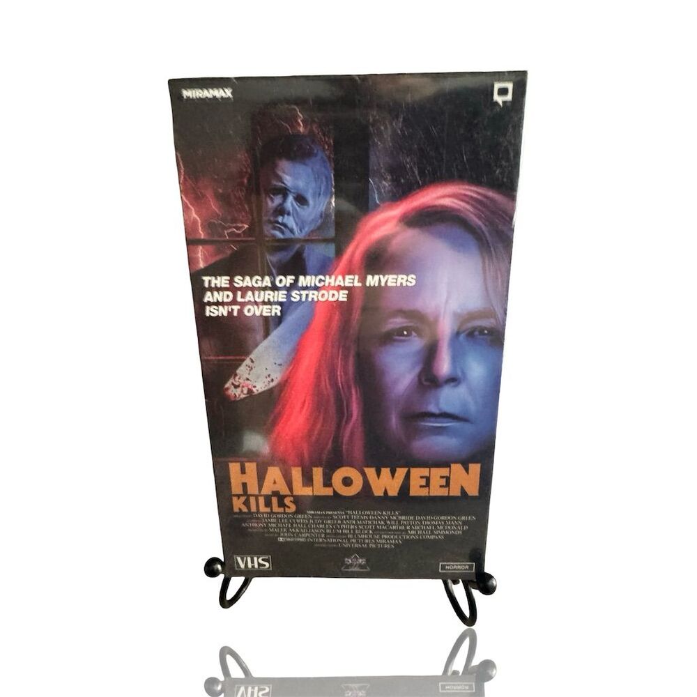 Halloween Kills VHS -Michael Myers Collectible Limited Edition Orange Cassette